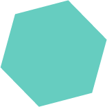 blue green hexagon